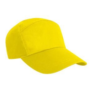 Result Unisex Plain Baseball Cap / Yellow